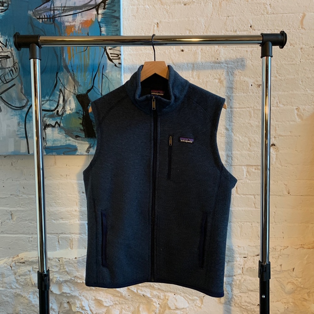 Patagonia better sweater vest - navy, zip up